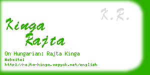 kinga rajta business card